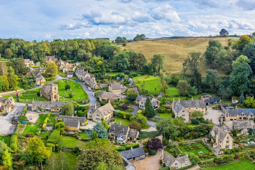 Village de Snowshill dans les Cotswolds